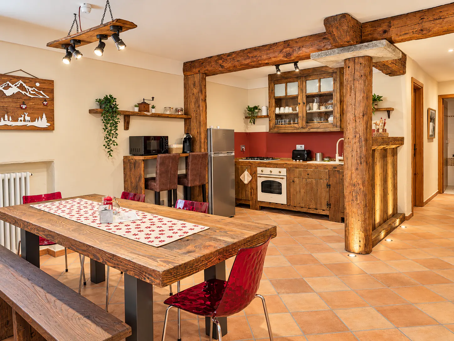 Zona pranzo e cucina